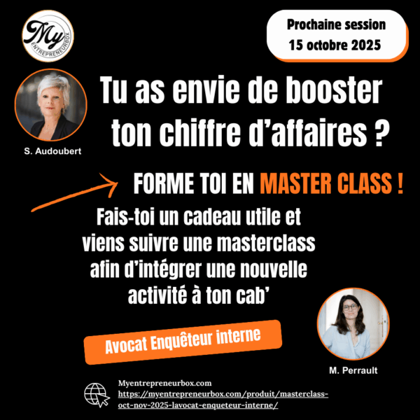 Masterclass Oct-Nov 2025 "L'Avocat Enquêteur Interne"
